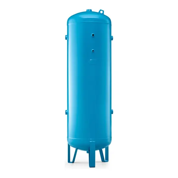Rezervor de aer vertical vopsit RAL5015 - 2000 litri, max. 12 bari - ABAC-TANK-VERT.2000-12-PED-5015+KIT