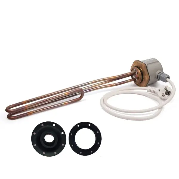 Rezistenta electrica 3 kw pentru boilere indirecte OPTIMA EV sau Tesy, termostat integrat, garnitura si flansa incluse