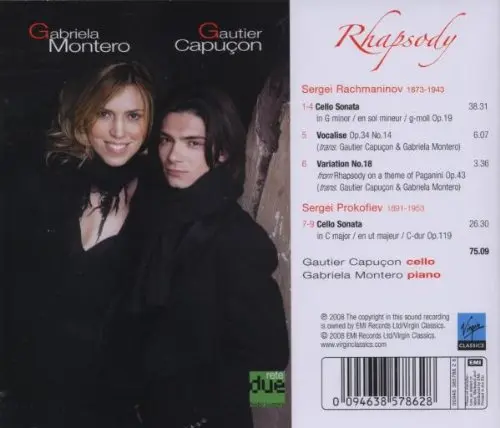 Rhapsody / Cello Sonatas | Sergei Rachmaninov, Sergei Prokofiev, Gautier Capucon, Gabriela Montero