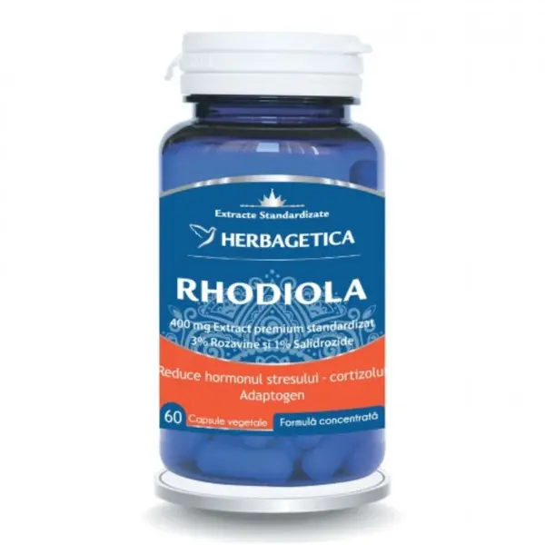 Rhodiola, 60 capsule, Herbagetica