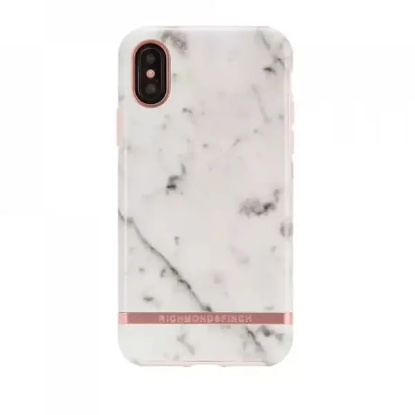 Richmond Finch Husa de Protectie Richmond & Finch 34216 pentru IPhone XS Max Marmura Alba/Rose