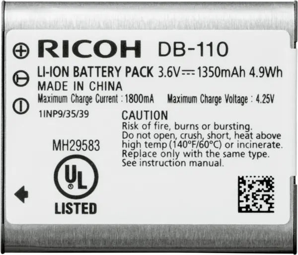 Ricoh Rechargeable Battery DB-110, Acumulator baterie