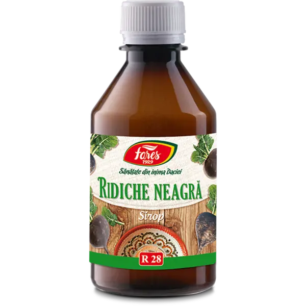 Ridiche neagra, R28, sirop, Fares | 250 ml