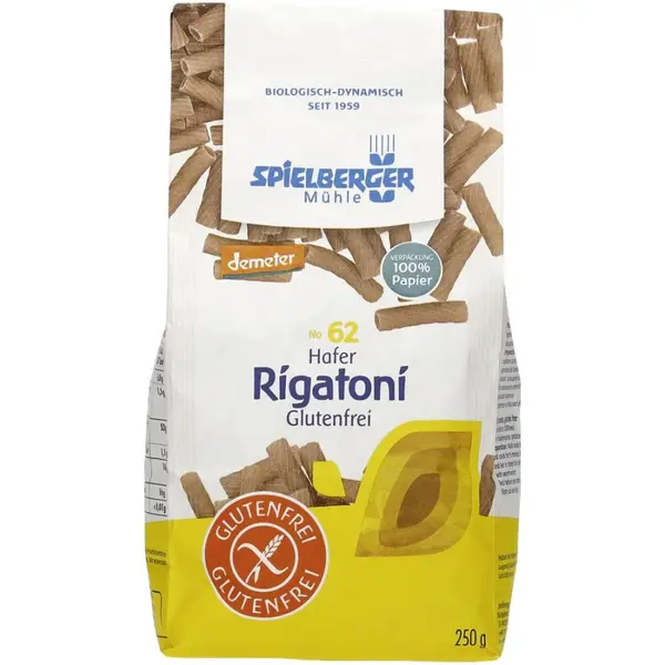 Rigatoni din ovaz fara gluten, eco - 250 g