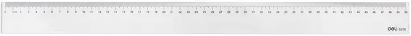 Rigla de desen Deli Essential - E6250, 50 cm, transparent