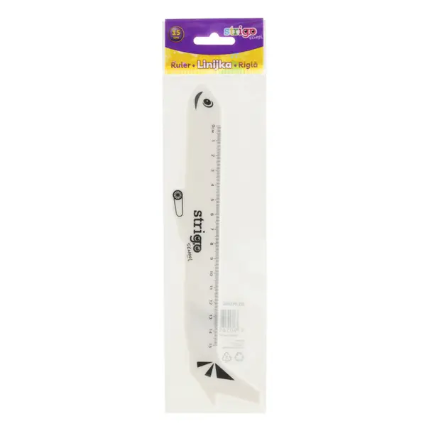 Rigla Strigo din Plastic, Avion, 15 cm
