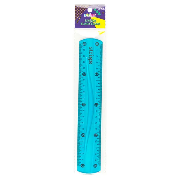 Rigla Strigo Flexibila 20 cm, Albastru