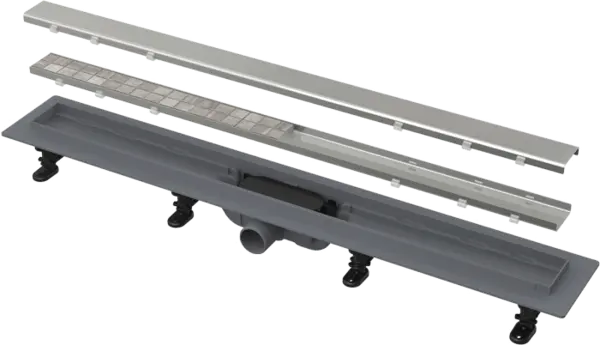 Rigola dus 650 mm anti miros cu garnitura de etansare si gratar inclus, Alcadrain Simple