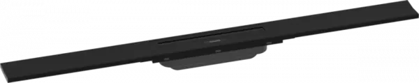 Rigola liniara de dus cu gratar din inox 800 mm, optiune scurtare, negru mat, Hansgrohe RainDrain Flex
