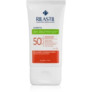 Rilastil Acnestil crema pentru fata, protectoare si matifianta SPF 50+