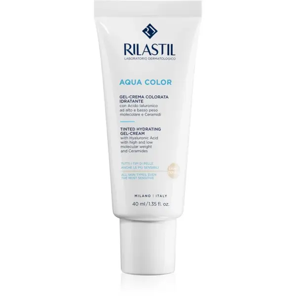 Rilastil Aqua Color gel-cremă cu efect de tonifiere cu efect de hidratare culoare Light 40 ml