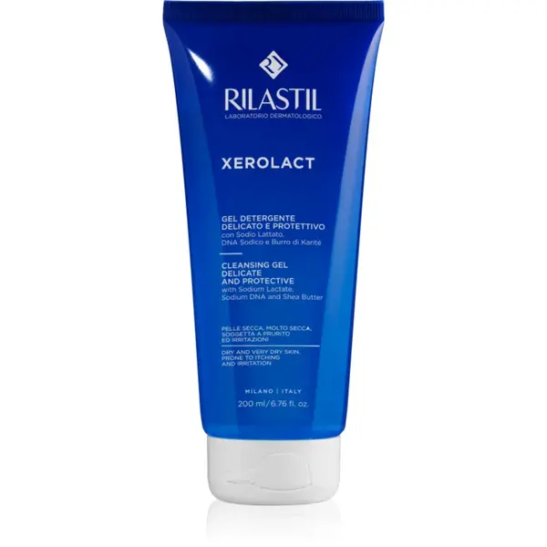 Rilastil Xerolact Cleansing Gel gel de curățare blând pentru pielea uscata sau foarte uscata 200 ml