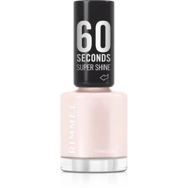 Rimmel 60 Seconds Super Shine lac de unghii culoare 108 Cameo Rose 8 ml