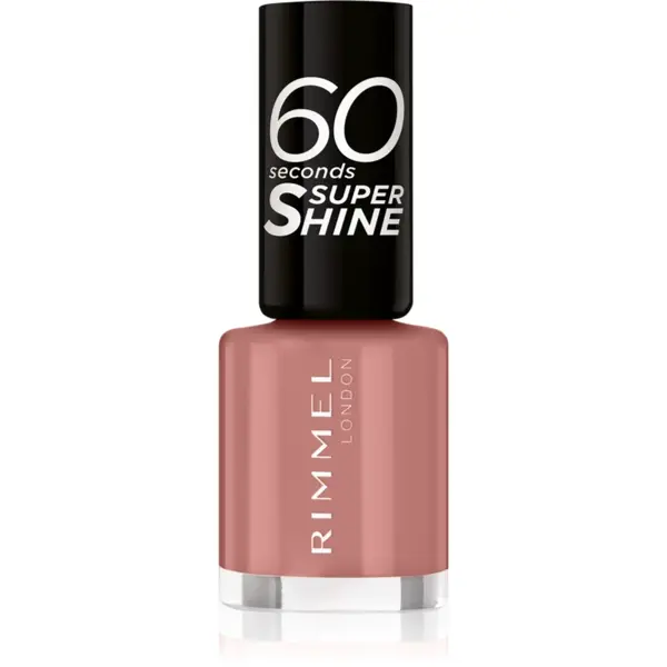 Rimmel 60 Seconds Super Shine lac de unghii culoare 230 Mauve To The Music 8 ml