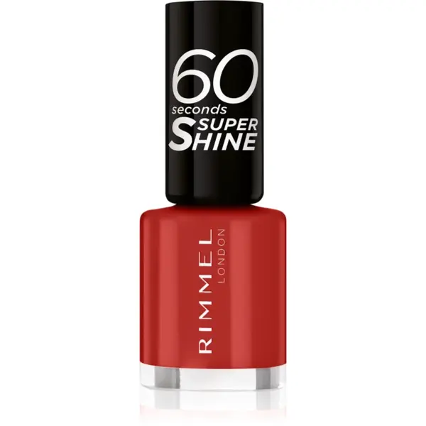 Rimmel 60 Seconds Super Shine lac de unghii culoare 310 Double Decker Red 8 ml