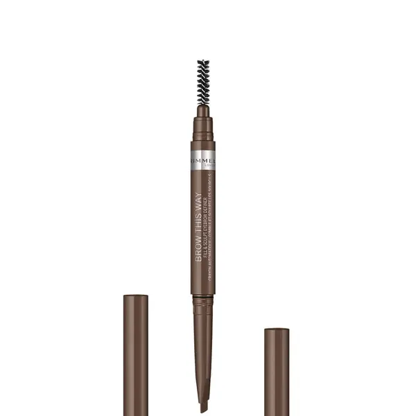 Rimmel Brow This Way 2 In 1 Fill & Sculpt Eyebrow Definer Pencil - Medium Brown