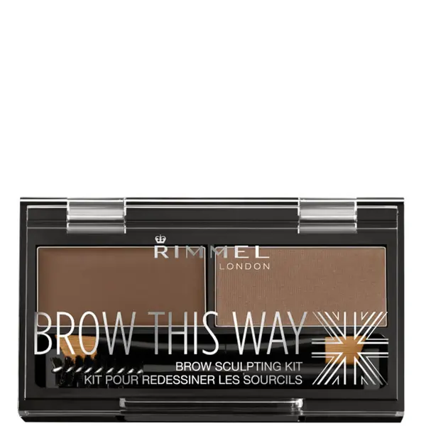 Rimmel Brow This Way Eyebrow Powder Brow Sculpting Kit - Medium Brown