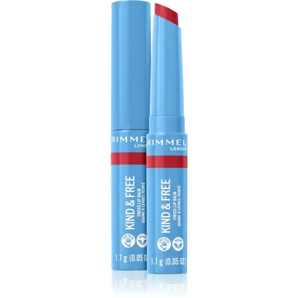 Rimmel Kind & Free balsam de buze colorat culoare 005 Turbo Red 1,7 g