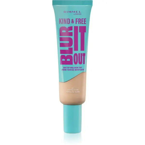 Rimmel Kind & Free Blur It Out machiaj ușor de hidratare culoare 001 Fair Porcelain 30 ml