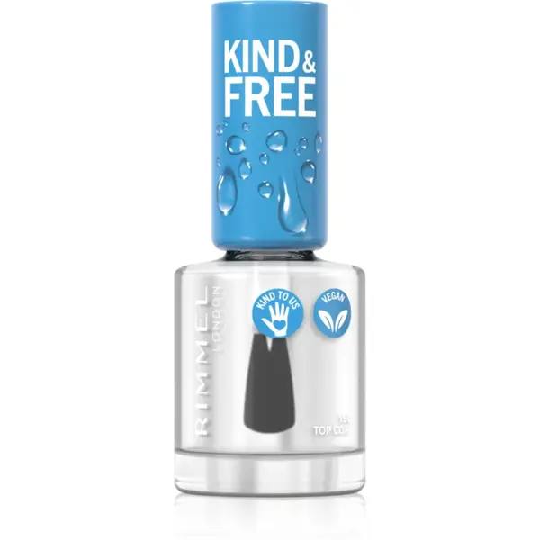 Rimmel Kind & Free lac de unghii/parte sus culoare 150 Oxygen Wave 8 ml