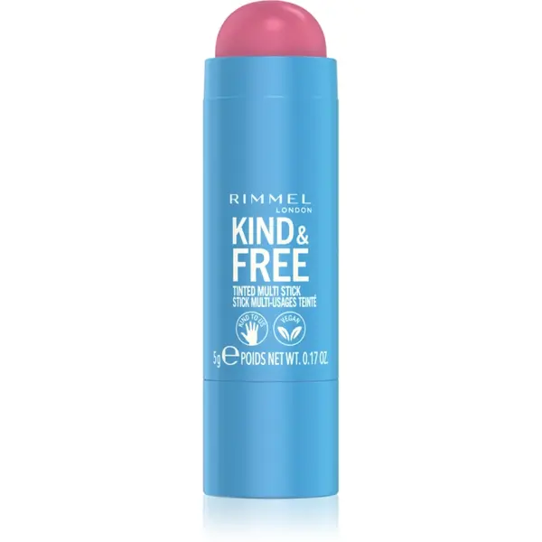 Rimmel Kind & Free machiaj multifuncțional pentru ochi, buze și față culoare 003 Pink Heat 5 g