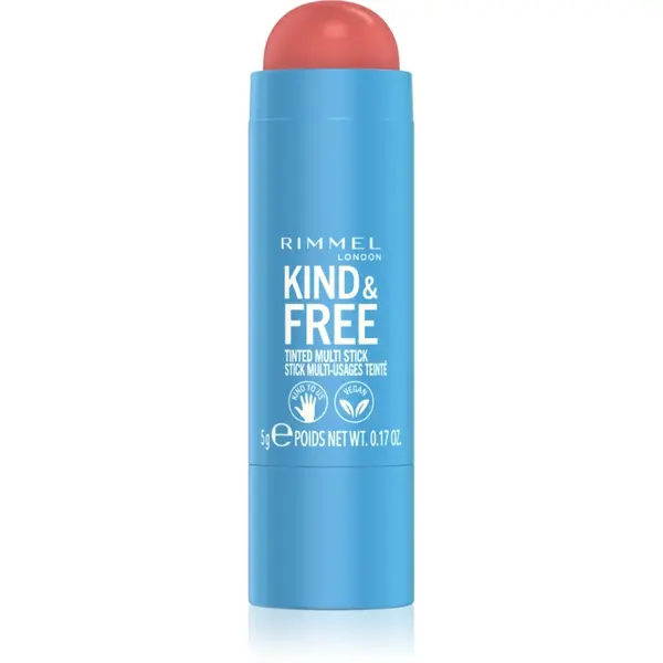 Rimmel Kind & Free machiaj multifuncțional pentru ochi, buze și față culoare 001 Caramel Dusk 5 g
