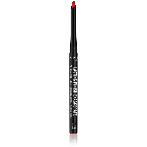 Rimmel Lasting Finish Exaggerate creion de buze automat culoare 024 Red Diva 0,25 g