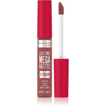 Rimmel Lasting Mega Matte ruj lichid mat, cu textură lejeră 16 de ore