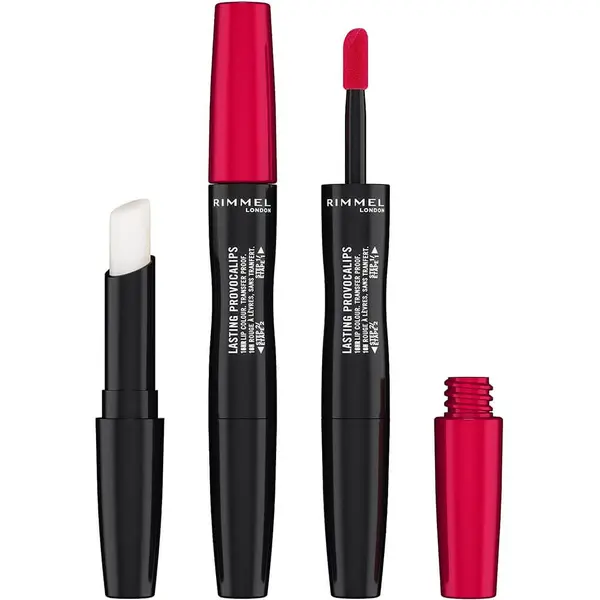 Rimmel Lasting Provocalips Double Ended Liquid Lipstick - 500 Kiss The Town Red