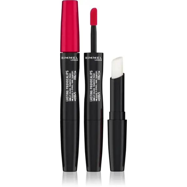 Rimmel Lasting Provocalips Double Ended ruj cu persistenta indelungata culoare 500 Kiss The Town Red 3,5 g