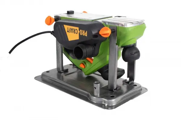 Rindea Electrica cu masa Procraft PE1650, 850W, 16000 rpm, 2 cutite + sac colectare