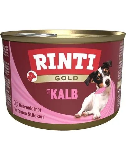RINTI Gold Veal Mini vitel pentru rase mici de caini 185 g