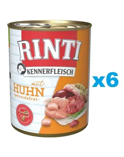 RINTI Kennerfleisch Chicken cu pui 6x400 g hrana umeda caine