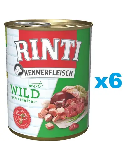 RINTI Kennerfleisch Game vanat 6x800 g conserva hrana