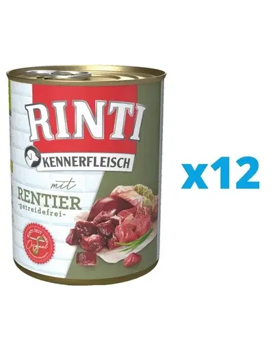 RINTI Kennerfleisch Reindeer hrana umeda cu ren 12 x 400 g