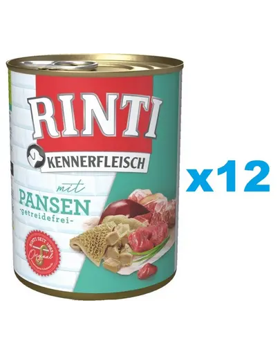 RINTI Kennerfleisch Rumen conserve hrana caine 12x400 g rumen