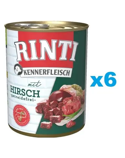 RINTI Kennerfleisch Venison hrana caine adult 6x800 g vanat