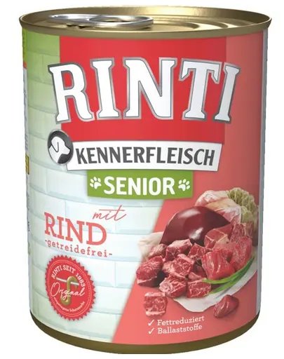 RINTI Kennerfleish Senior Beef 800 g Hrana caini seniori, cu vita