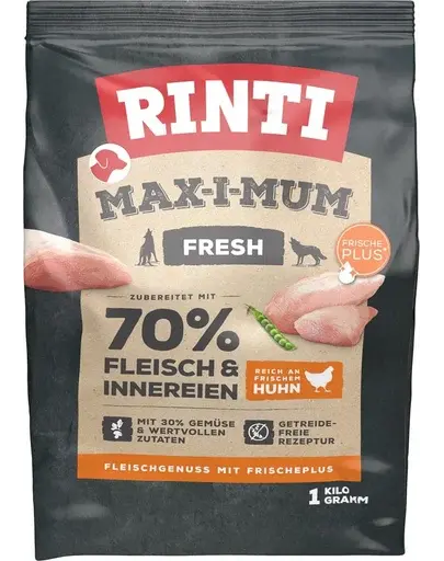 RINTI MAX-I-MUM Chicken hrana uscata pentru caini adulti, cu pui 1 kg