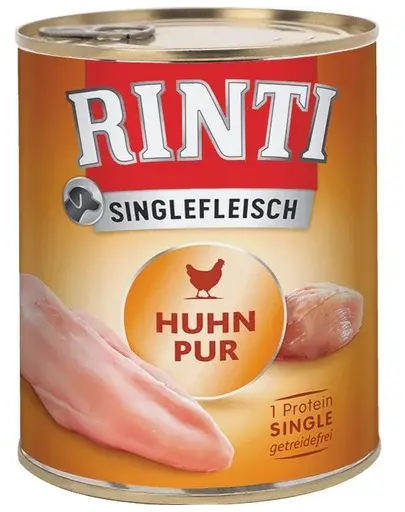 RINTI Singlefleisch Chicken Pure hrana monoproteica pentru caini, cu pui 800 gr