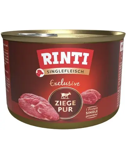 RINTI Singlefleisch Exclusive Goat Pure carne de capra hrana monoproteica pentru caini 185 g