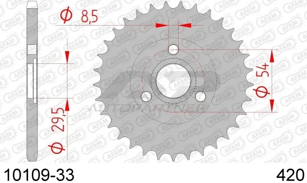 Roata dintata AFAM 10109-33