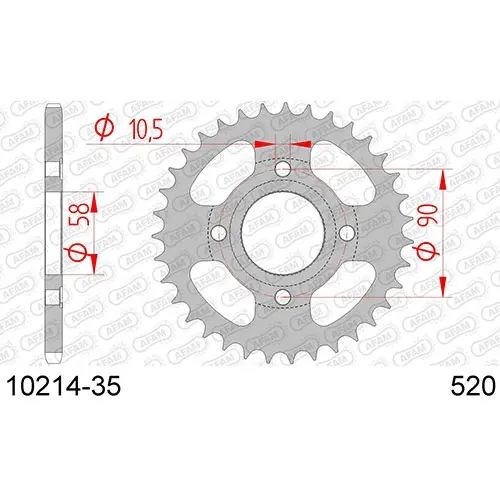 Roata dintata AFAM 10214-35