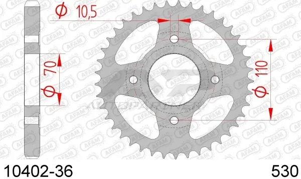 Roata dintata AFAM 10402-36
