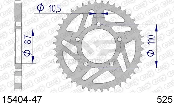 Roata dintata AFAM 15404-47