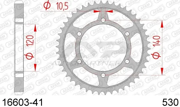 Roata dintata AFAM 16603-41