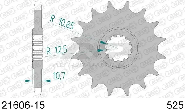 Roata dintata AFAM 21606-15