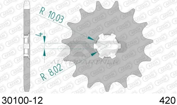 Roata dintata AFAM 30100-12