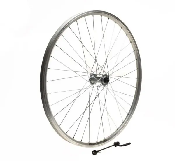 Roata fata dubla bicicleta 26 , quick release, Skorpion, culoare argintiu