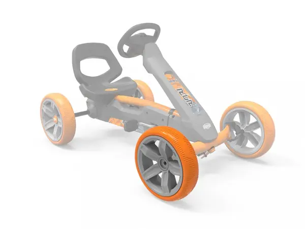 Roata fata Kart Reppy gri-orange 10x2,5